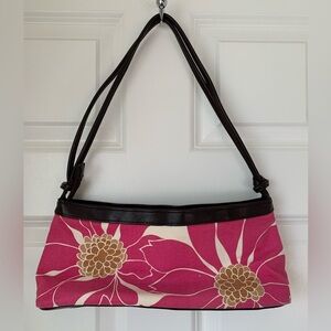 Victoria's Secret Y2k Angel Shoulder Bag Purse Floral Faux Leather‎ Hand Pink
